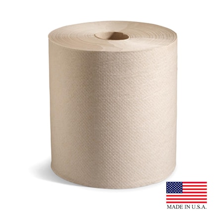 Natutral 8 X 600 Ft. Hard Wound Roll Towel 12Pk
